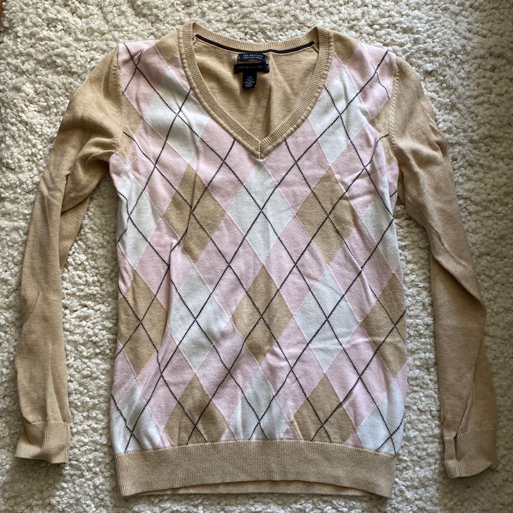 Tommy Hilfiger Argyle Sweater (S)
